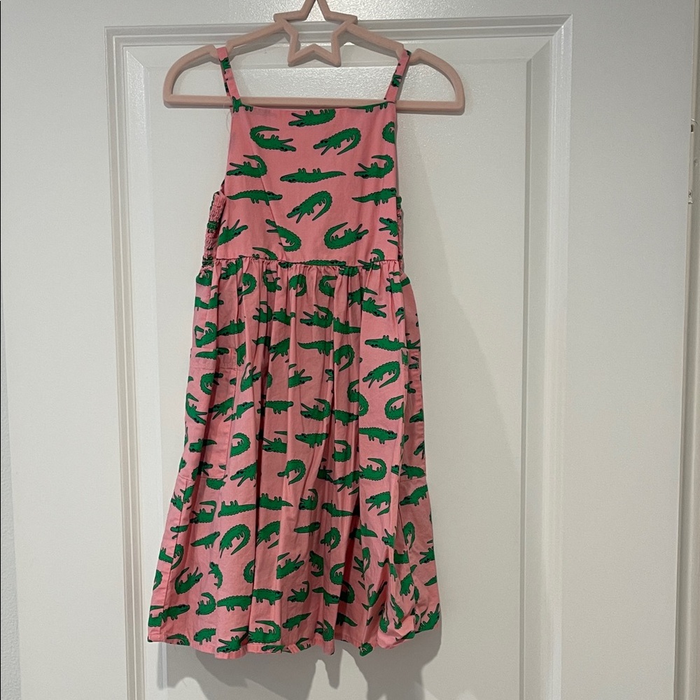 Tucker + Tate Pink Dress with Green Alligator Print
